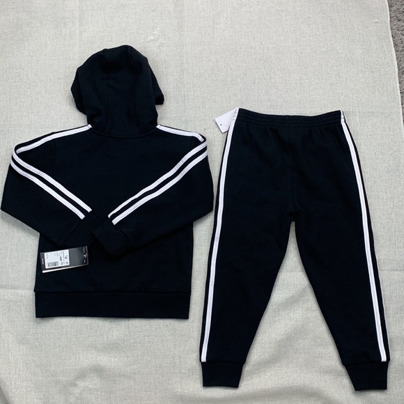Adidas Boys' Essential Fleece Full-Zip Set Size 4 - Picture 10 of 10